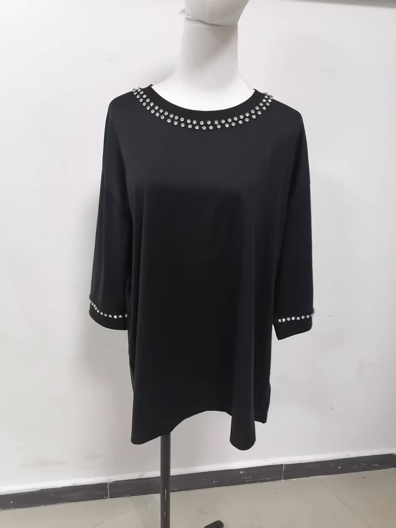 women summer cotton stone T shirt